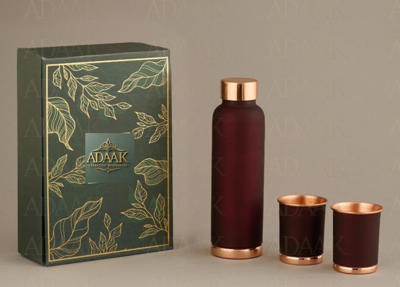 Aurum Essence Gift Set – Regal Bottle & Tumbler Duo