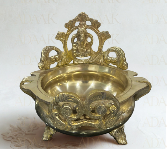 Adaak's Ganesh Brass Urli Bowl
