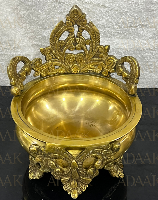 Adaak's Divine Brass Urli Bowl