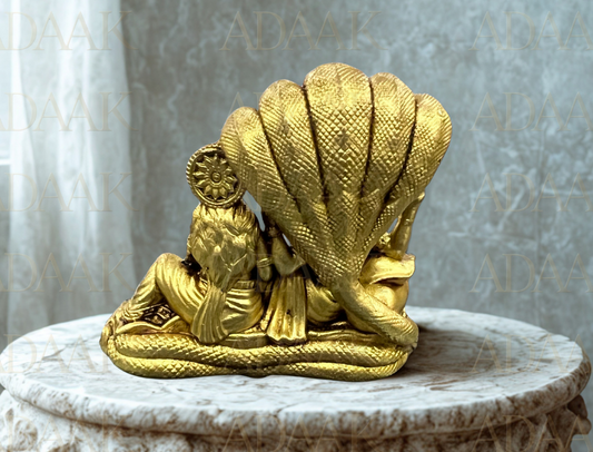 Brass Vishnu & Lakshmi on Sheshnaag Idol