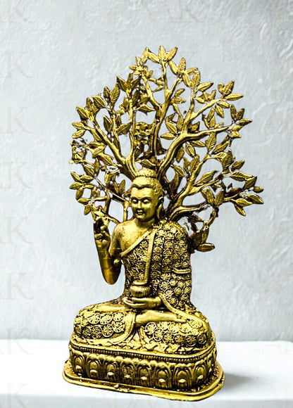 Antique Brass Buddha Statue