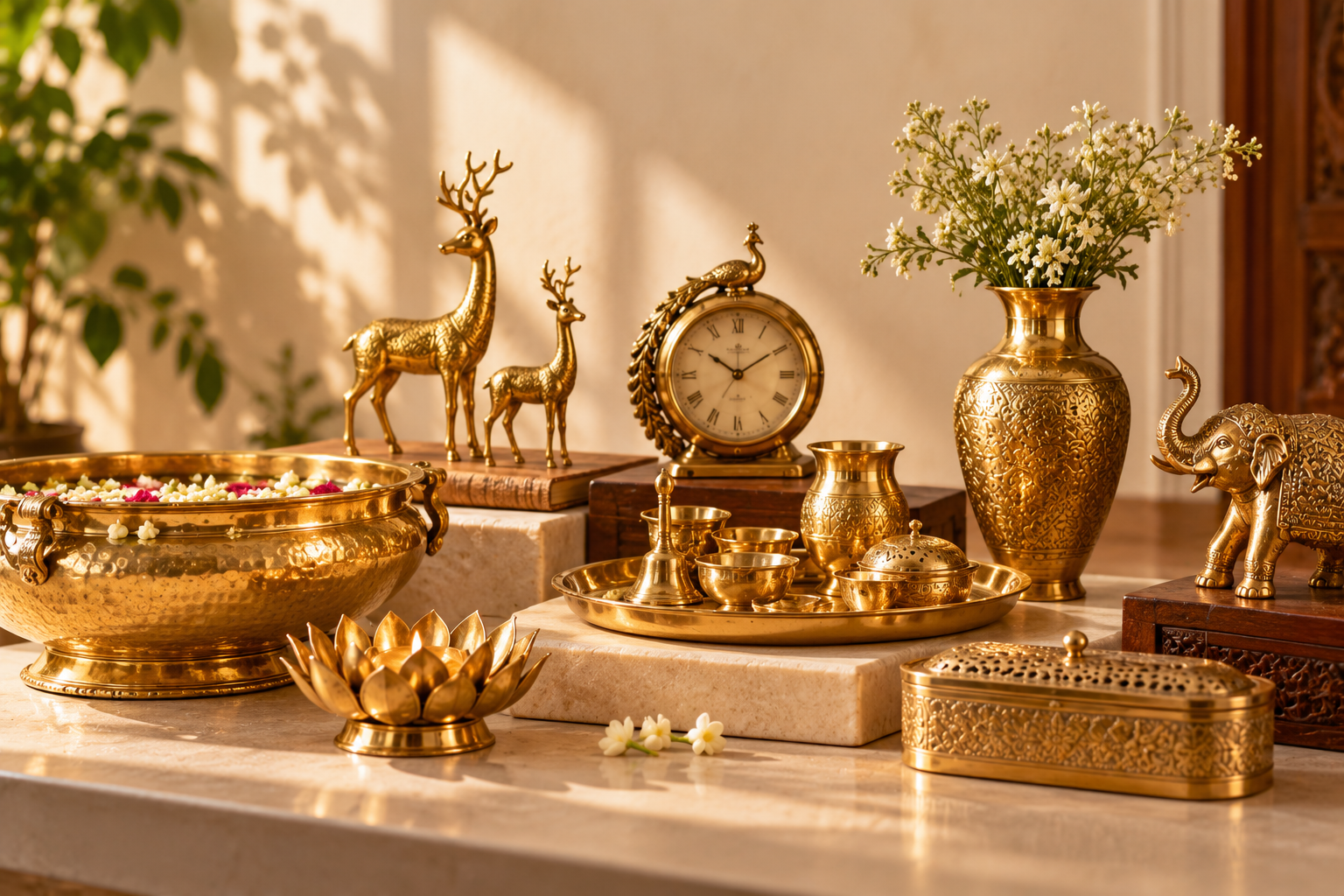Premium brass home décor and gifting collection by Adaak