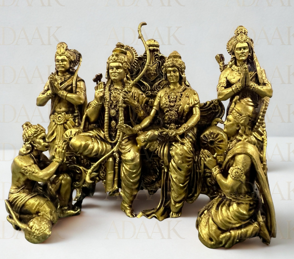 brass ram darbaar with 6 idols