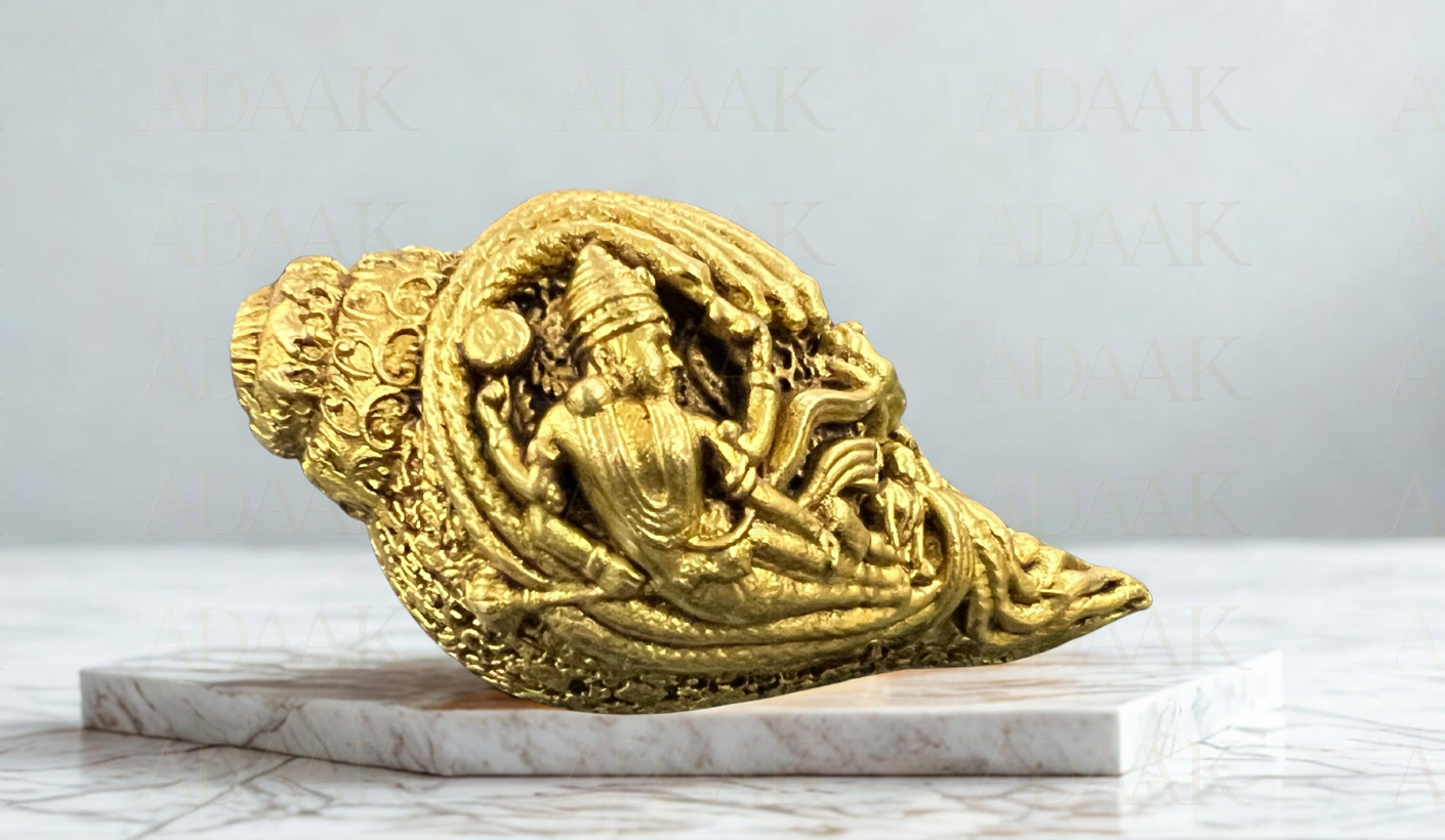 brass shankh vishnuji