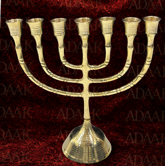 Adaak Saptdeep Brass Candle Stand – 7 Branches