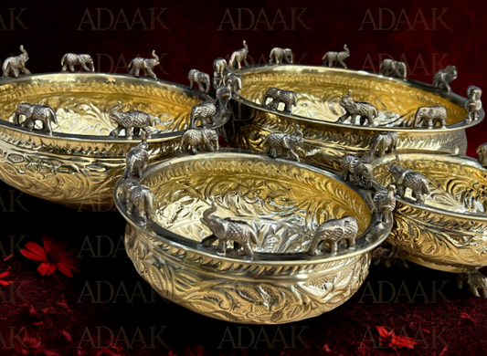 Adaak SwarnaHathi Golden Urli — Elephant Array