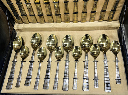 Regalia Cutlery Set (24pc) – Gold Finish - Dine With Distinction