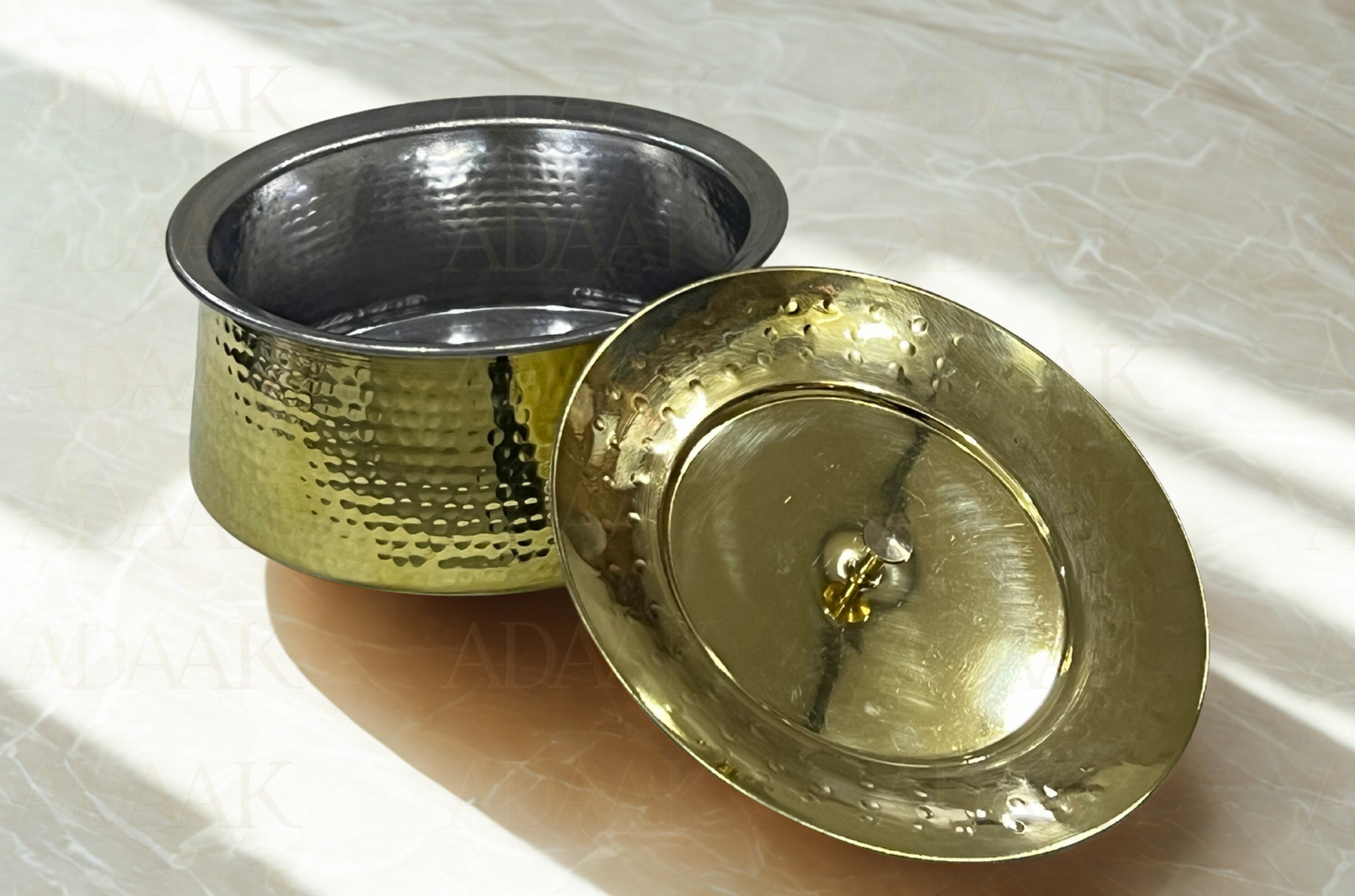 Premium Brass Finish Handi – Traditional Indian Cookware