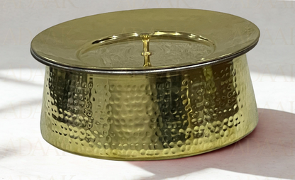 Premium Brass Finish Handi – Traditional Indian Cookware