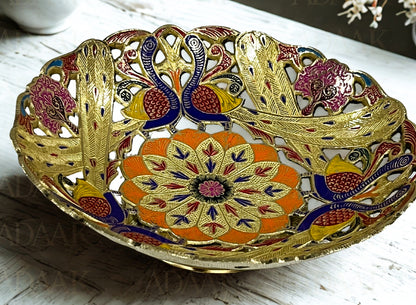 Pooja Thali Peacock Design