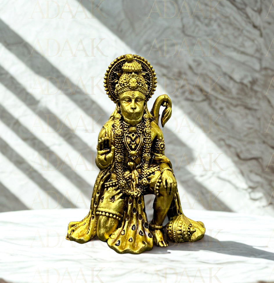 Adaak's Blessing Hanuman Brass Idol – Protection & Divine Grace